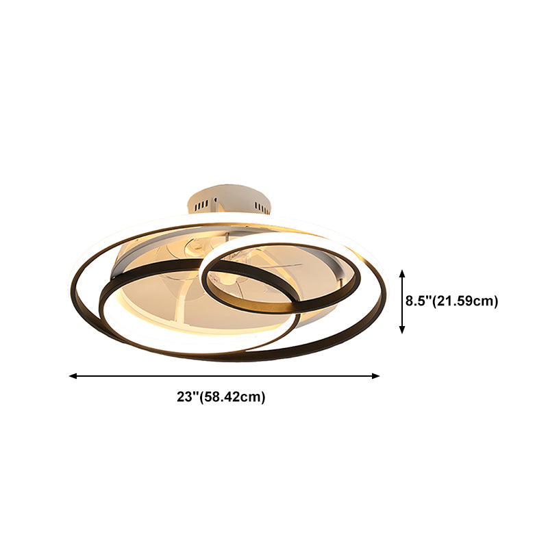Modern Style Ceiling Fan Lamp Metal Multi Light Ceiling Fan Lighting for Bedroom