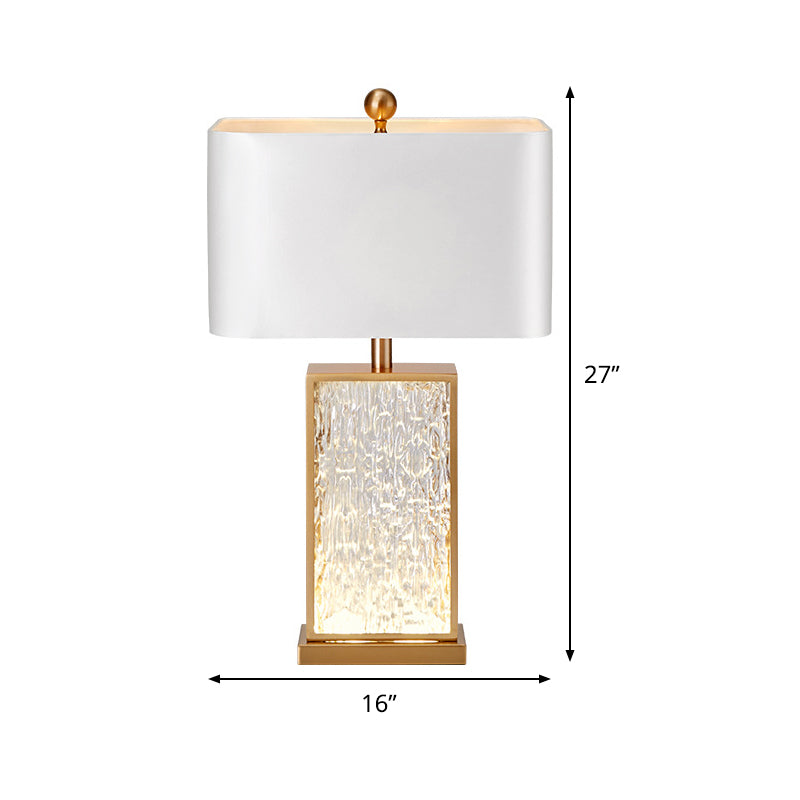 Rechteck Fabric Task Lighting Modernismus 1 Glühbirnen weißes Lesebuchlicht für das Studium