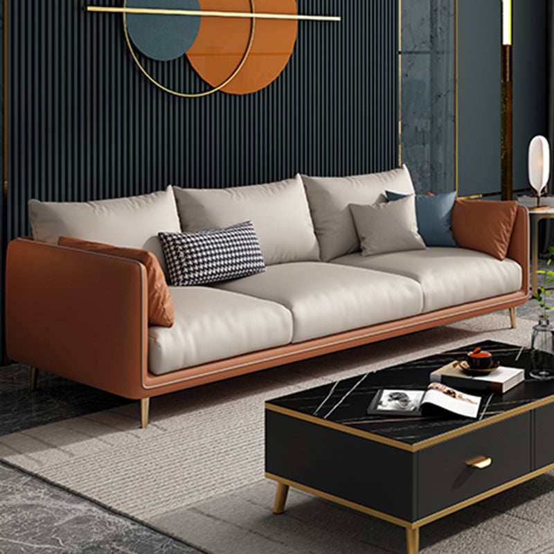 Stain-Resistant Living Room Sofa Pillow Top Arm Standard Settee