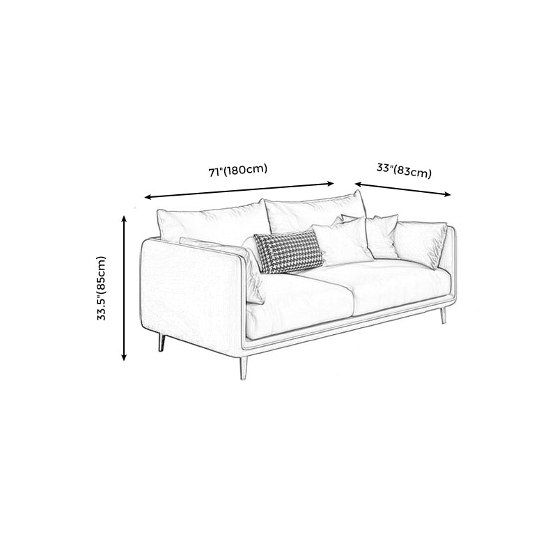 Stain-Resistant Living Room Sofa Pillow Top Arm Standard Settee