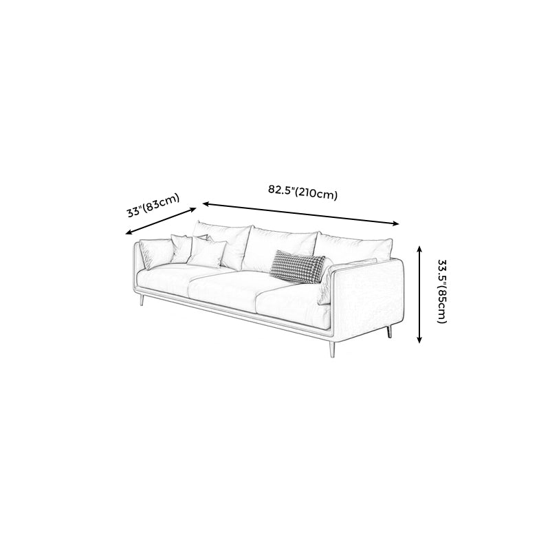 Stain-Resistant Living Room Sofa Pillow Top Arm Standard Settee