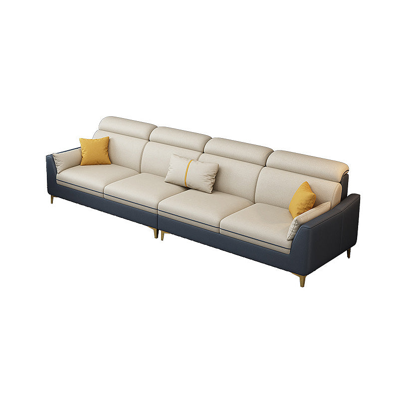 Faux Leather Pillow Top Arm Sectional 39.37"High Modern Sofa and Chaise
