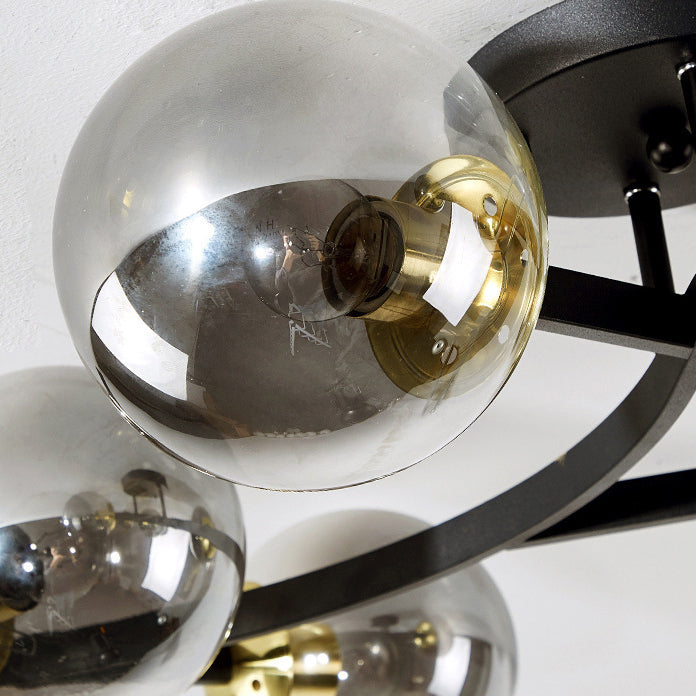 Contemporary Sphere Flush Light Fixture Glass Flush Mount Ceiling Light
