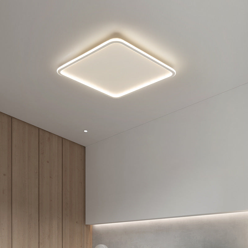 Square Flush Ceiling Light Minimalist LED Metal Close to Ceiling Lamp