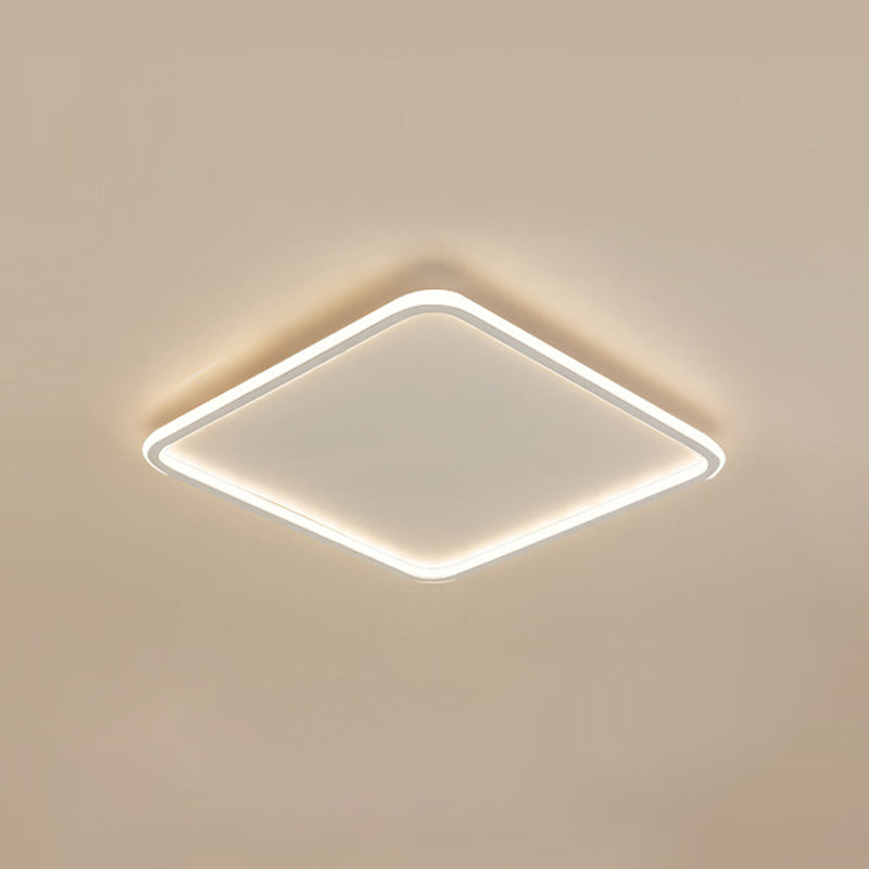 Square Flush Ceiling Light Minimalist LED Metal Close to Ceiling Lamp