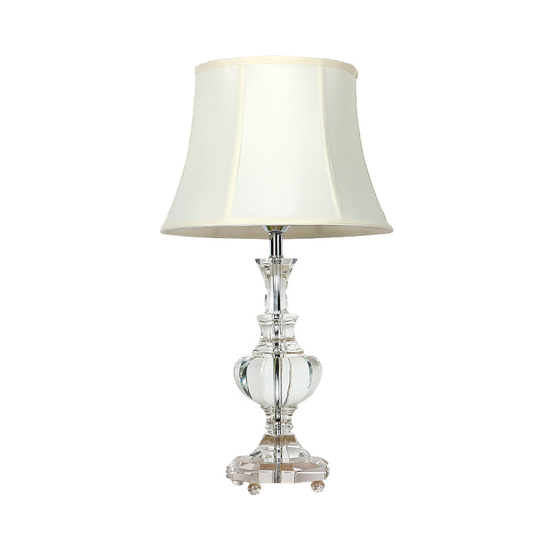 1 lampe de forme de bocal de tête lampe de lecture de cristal biseauté contemporain Light en blanc