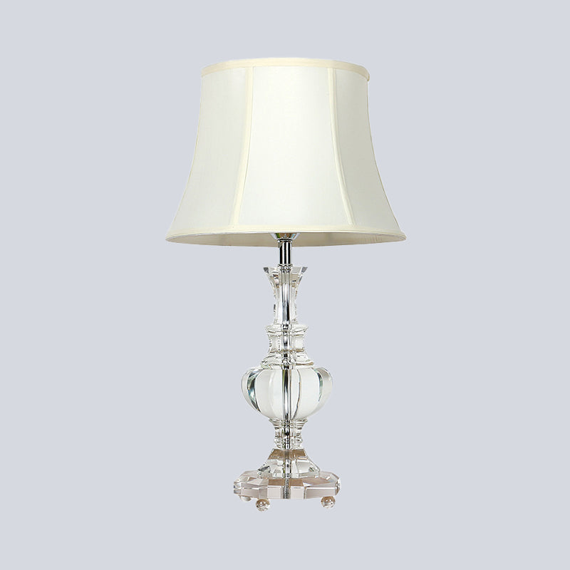 1 lampe de forme de bocal de tête lampe de lecture de cristal biseauté contemporain Light en blanc