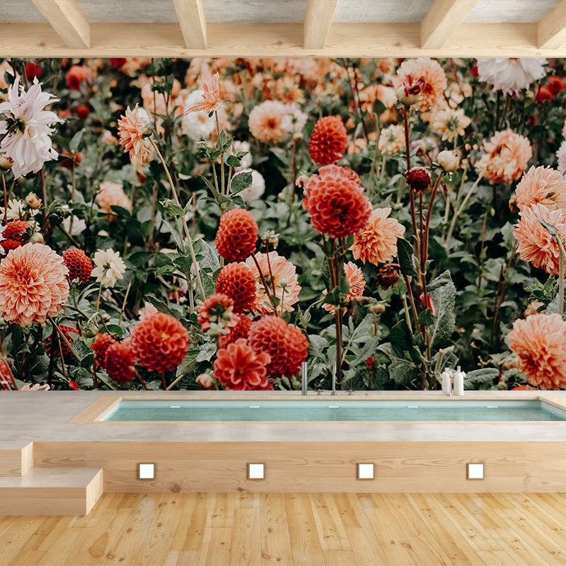 Environment Friendly Resistant Mural Wallpaper Beautiful Flowers Living Room Wall Mural