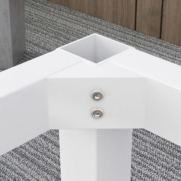 Contemporary Bar Table Rectangle Bar Dining Table with Trestle Base