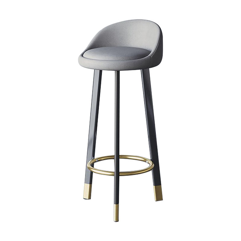 Scandinavian Swivel Upholstered Counter Height Stool Matte Finish Restaurant Barstool