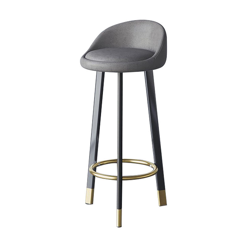 Scandinavian Swivel Upholstered Counter Height Stool Matte Finish Restaurant Barstool