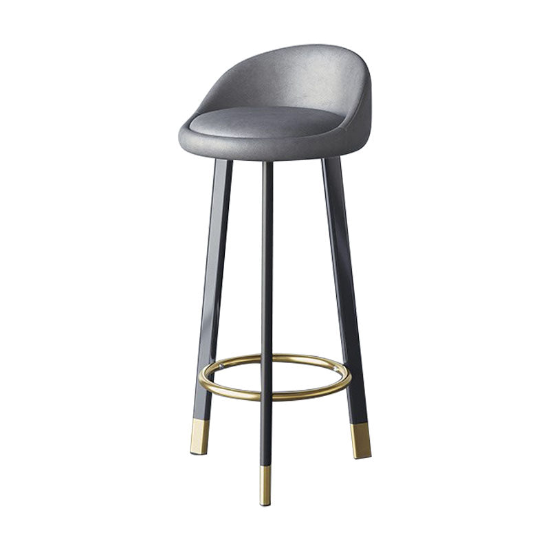 Scandinavian Swivel Upholstered Counter Height Stool Matte Finish Restaurant Barstool