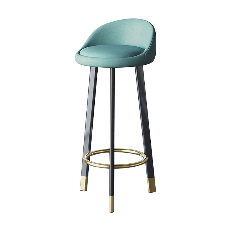 Scandinavian Swivel Upholstered Counter Height Stool Matte Finish Restaurant Barstool