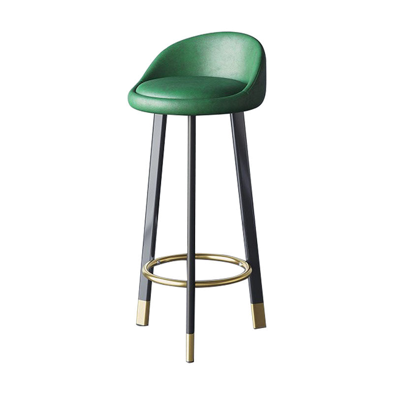 Scandinavian Swivel Upholstered Counter Height Stool Matte Finish Restaurant Barstool