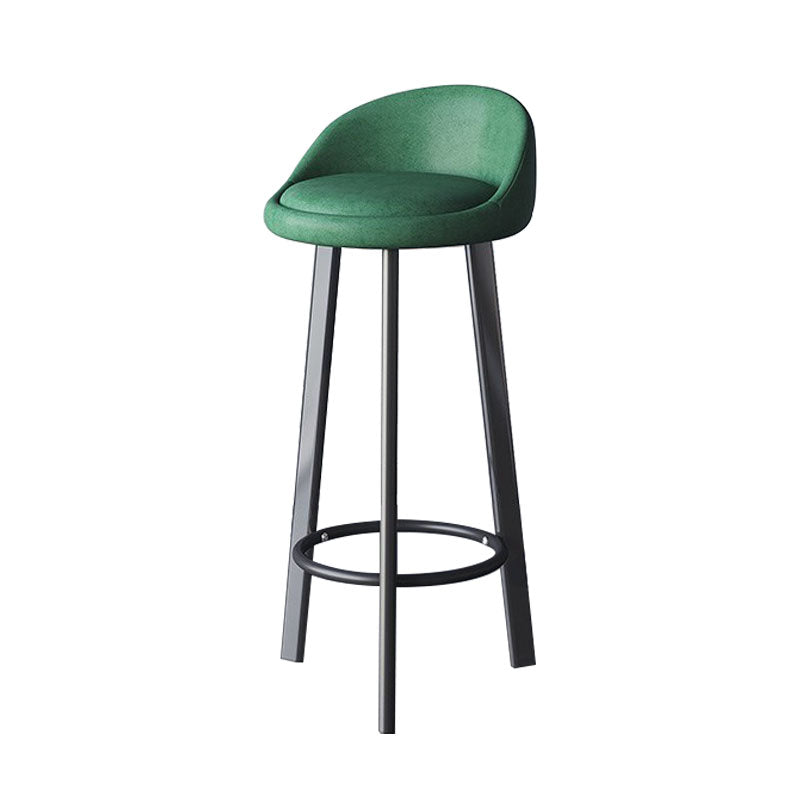 Scandinavian Swivel Upholstered Counter Height Stool Matte Finish Restaurant Barstool