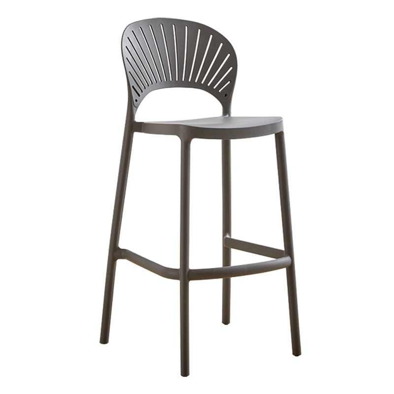 Scandinavian Home Stackable Stool Matte Finish Plastic Barstool