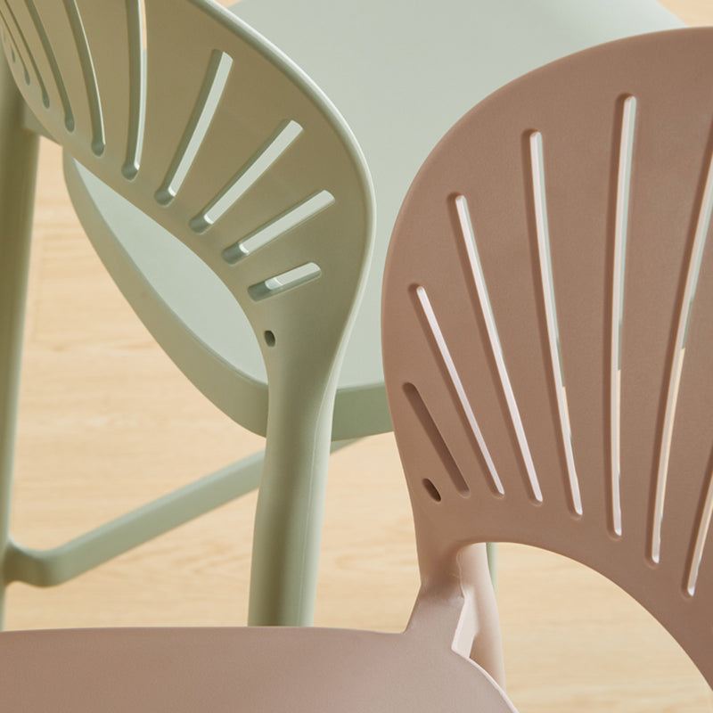Scandinavian Home Stackable Stool Matte Finish Plastic Barstool