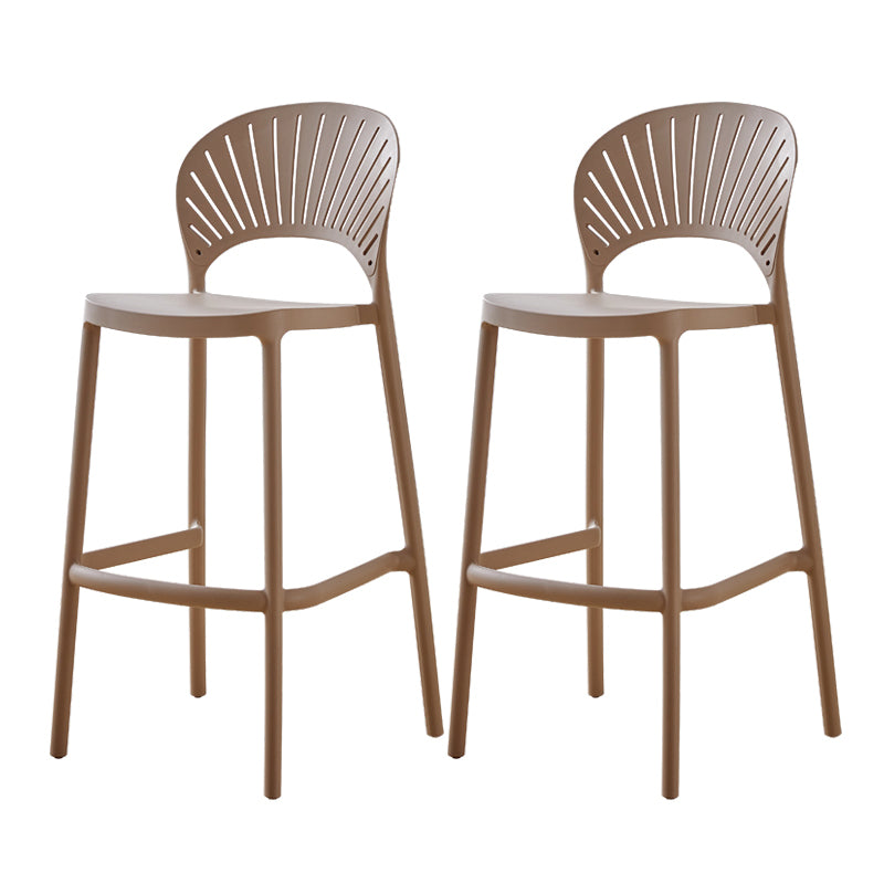 Scandinavian Home Stackable Stool Matte Finish Plastic Barstool