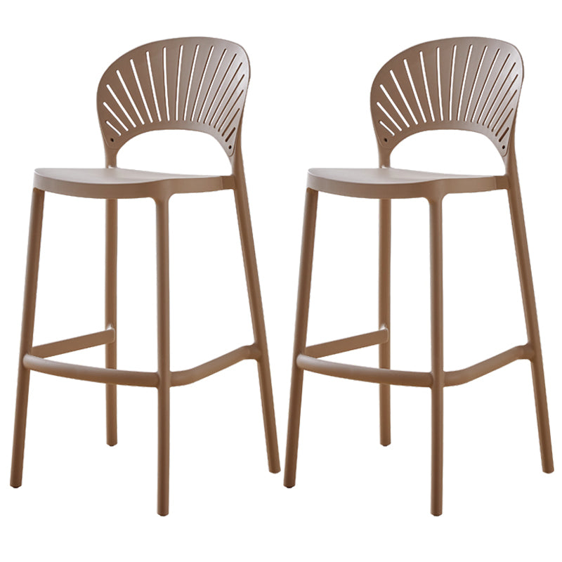 Scandinavian Home Stackable Stool Matte Finish Plastic Barstool