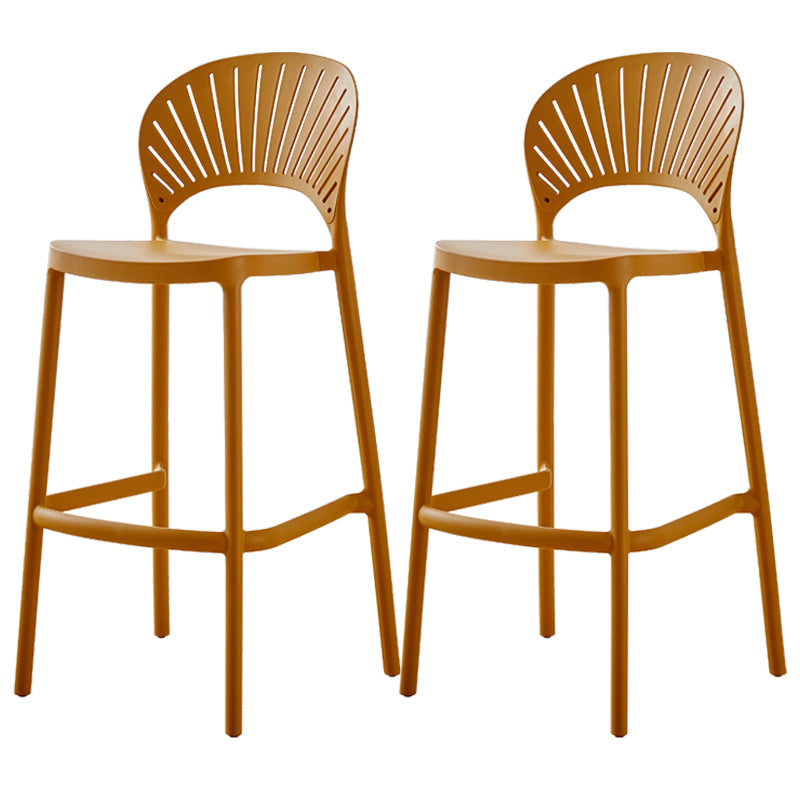Scandinavian Home Stackable Stool Matte Finish Plastic Barstool