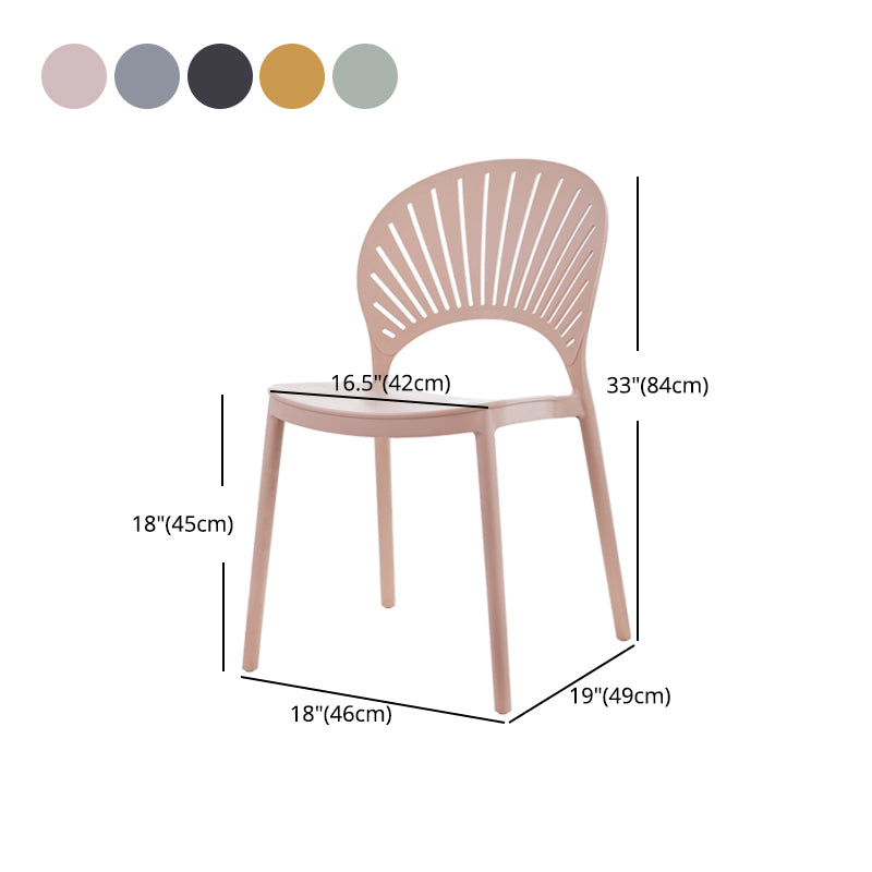 Scandinavian Home Stackable Stool Matte Finish Plastic Barstool