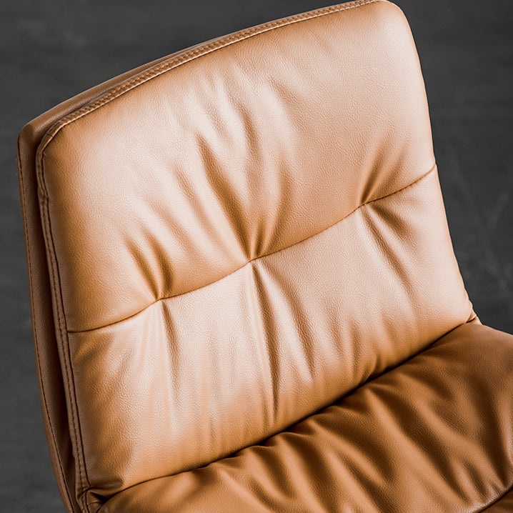 Scandinavian Low Back Home Stool Matte Finish Upholstered Barstool