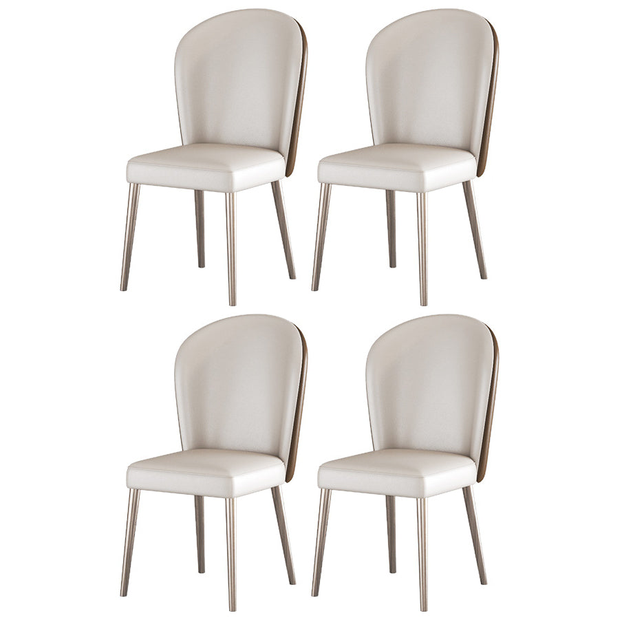 1/4/5/6 Pieces Dining Chairs Set White Rectangular Sintered Stone Top Dining Set for Home