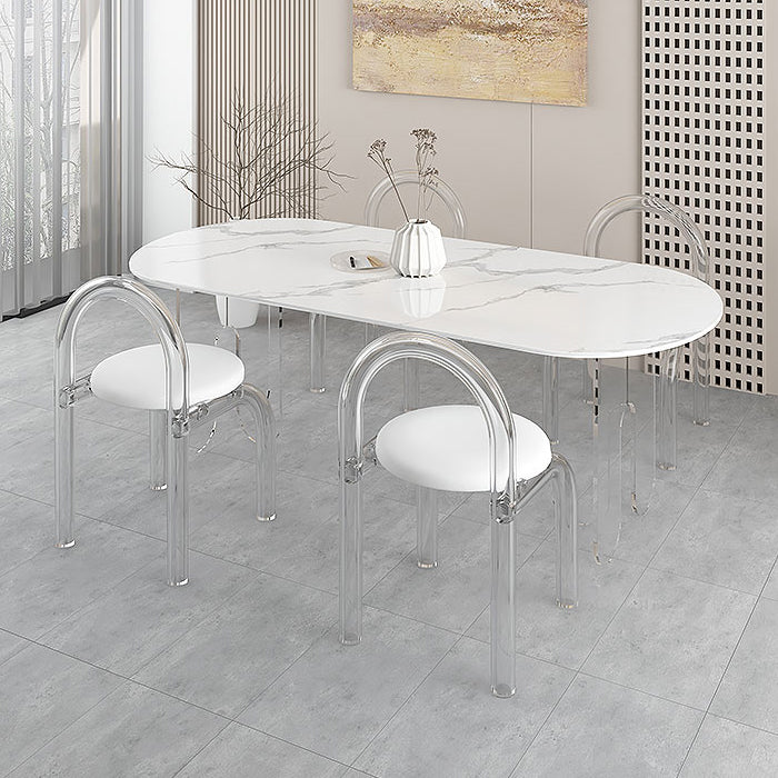 Modern 1/5 Pieces Dining Set Stone Dining Table for Dining Room