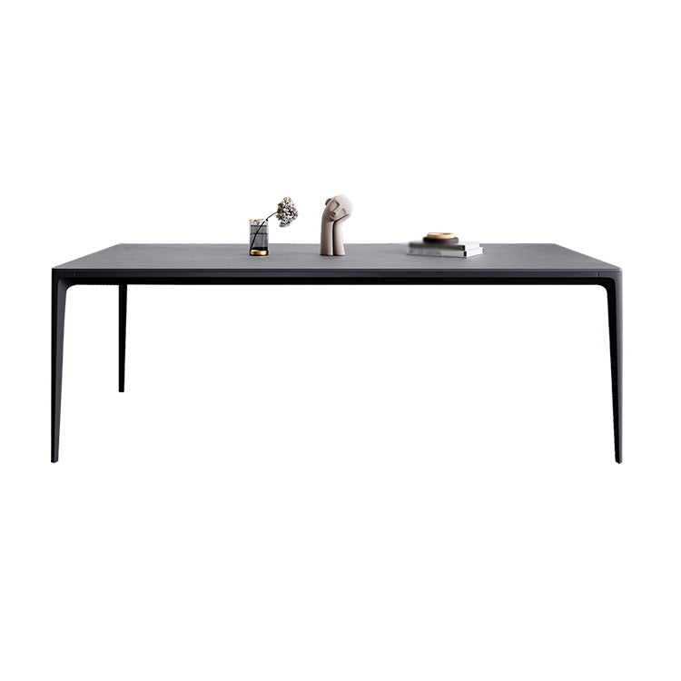 Modern 1/4/5/6 Pieces Aluminium Dinette Set with Sintered Stone Top Dining Table Set