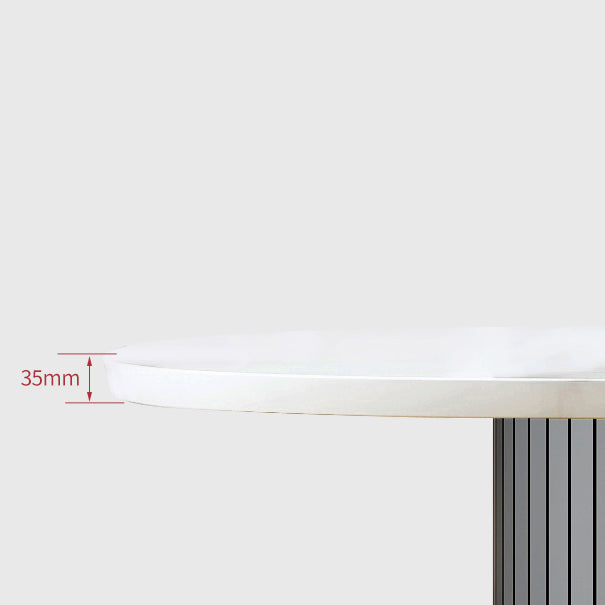 Simplicity Style Furniture Oval Double Pedestal Dining Site Table for Dining Room