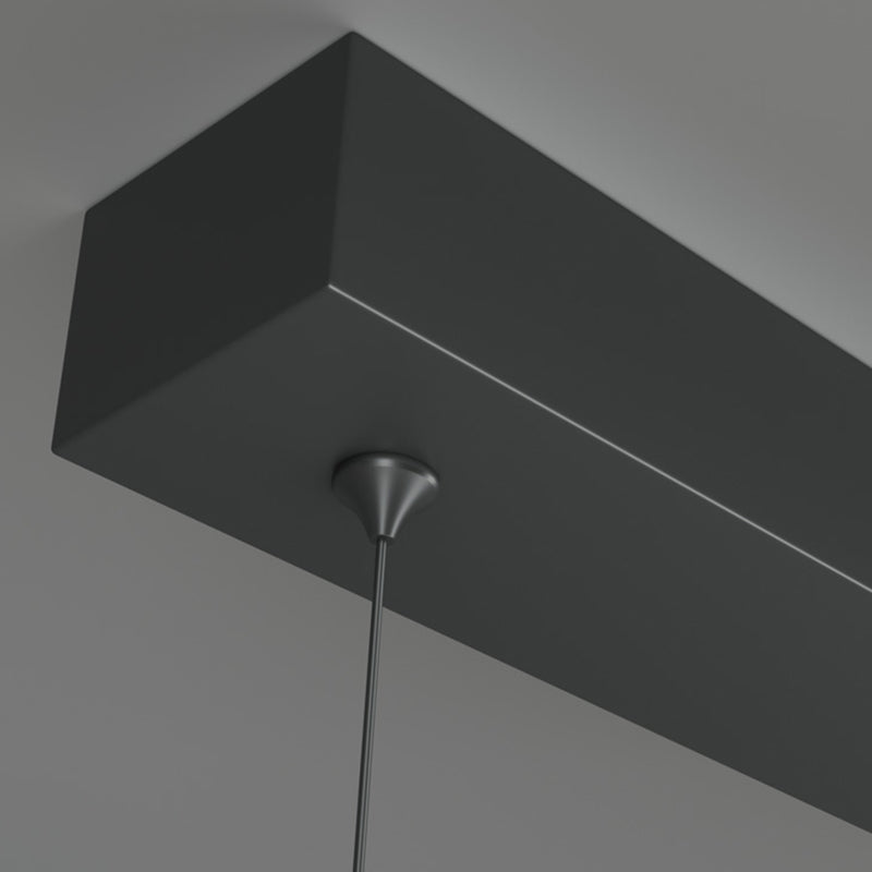 Contemporary Linear LED Chandelier Light Fixtures Restaurant Hanging Chandelier