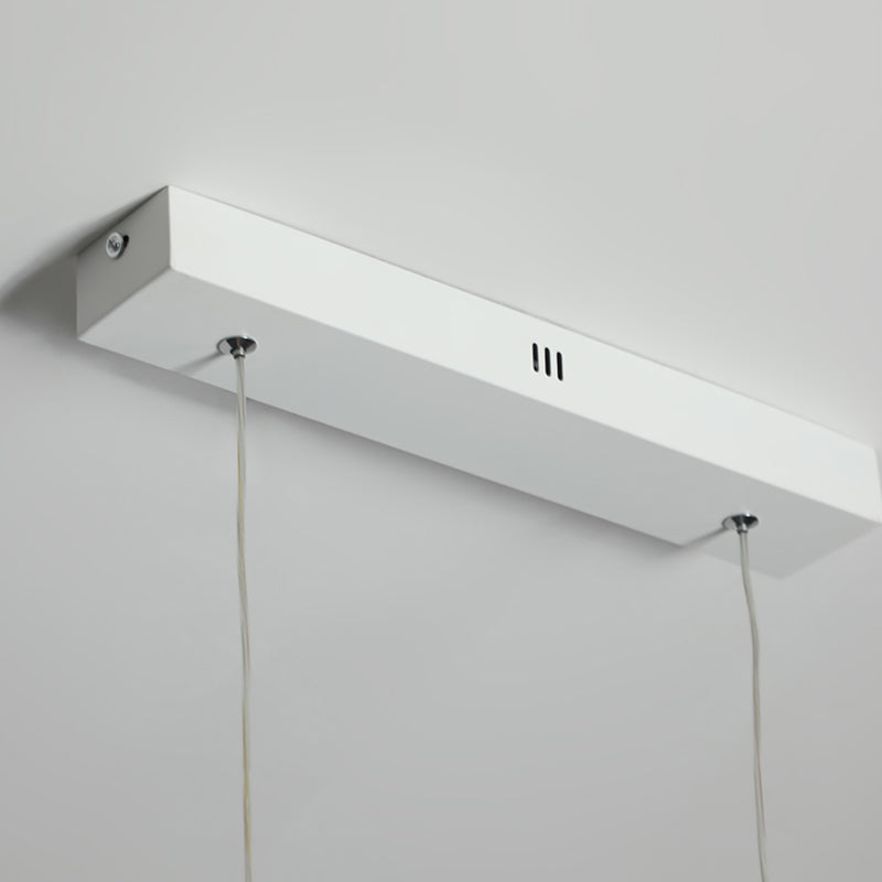 Modern Aluminium Island Lighting Fixtures Linear 3-Head Restaurant LED Suspension Lamp