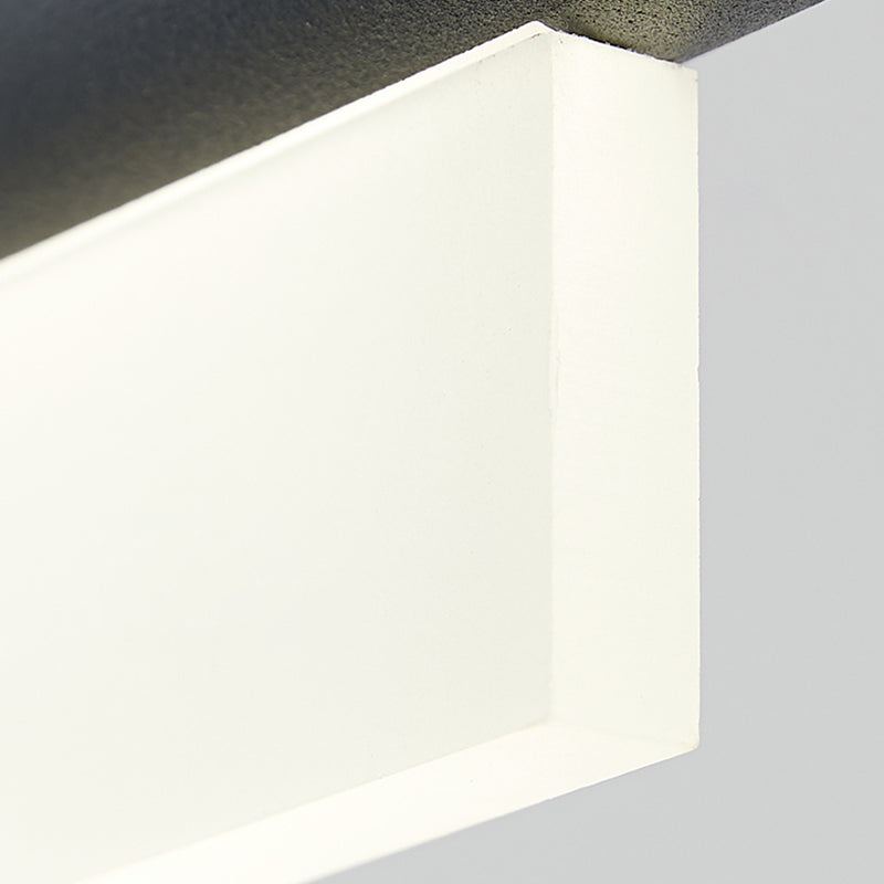 Modern Rectangle Island Lighting Fixtures 1-Light Restaurant LED Suspension Lamp