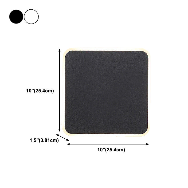 Round Wall Mount Light Simple LED Wall Sconce Light with Acrylic Shade for Bedroom