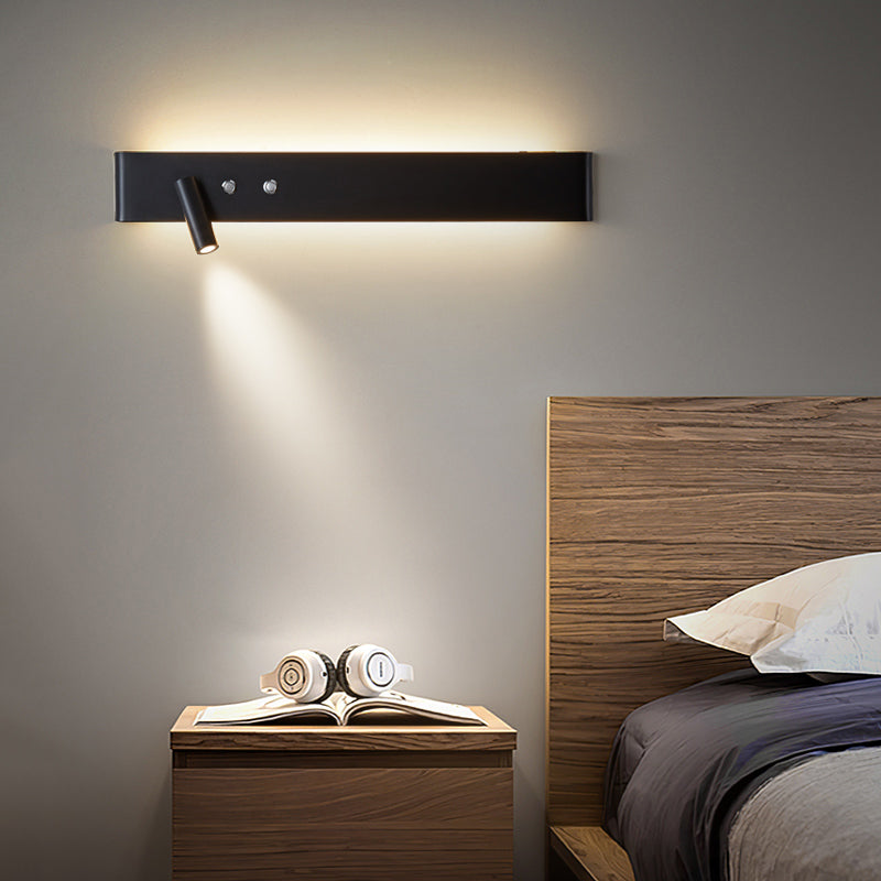 Rectangle Shape Metal Wall Lighting Ideas Modern Style Wall Mounted Light Fixtures