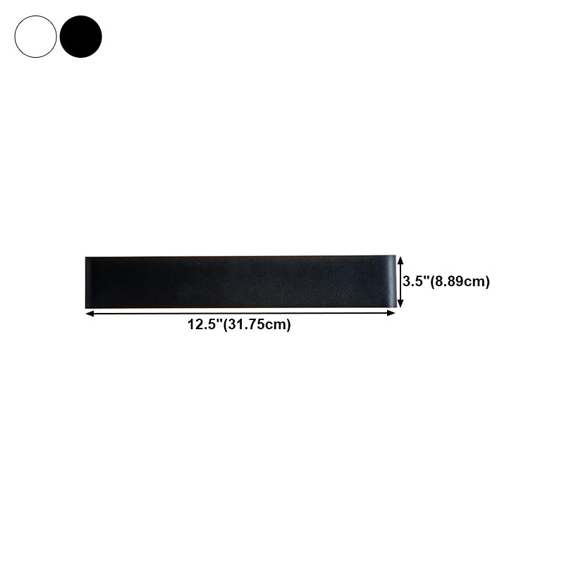 Rectangle Shape Metal Wall Lighting Ideas Modern Style Wall Mounted Light Fixtures