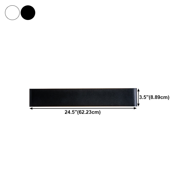 Rectangle Shape Metal Wall Lighting Ideas Modern Style Wall Mounted Light Fixtures