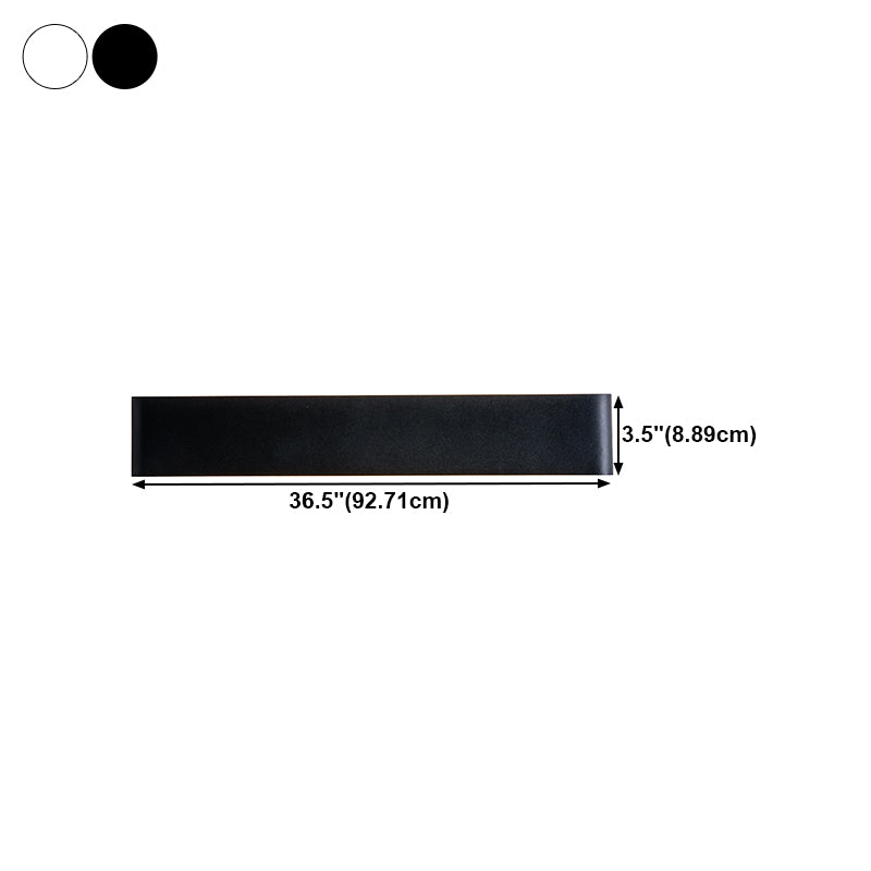 Rectangle Shape Metal Wall Lighting Ideas Modern Style Wall Mounted Light Fixtures