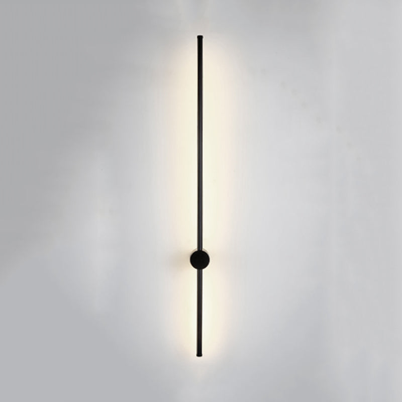 Linear Shape Metal Wall Lighting Idea Modern Style 1 Light Wall Light Sconce