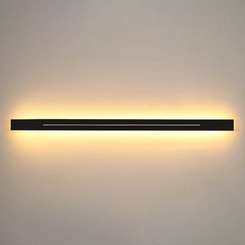 Metal Strip Shape Wall Light Minimalist 1 Light LED Wall Sconce for Aisle
