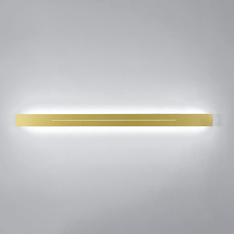 Metal Strip Shape Wall Light Minimalist 1 Light LED Wall Sconce for Aisle