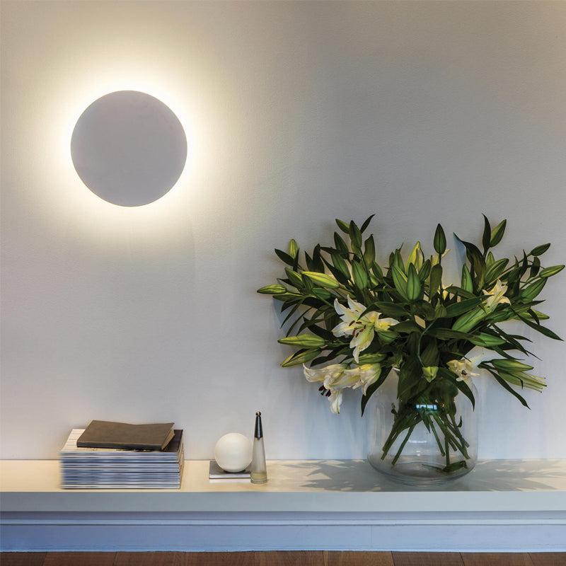 Metal Round Shape Wall Mount Lighting Modern 1-Light Wall Light Fixtures