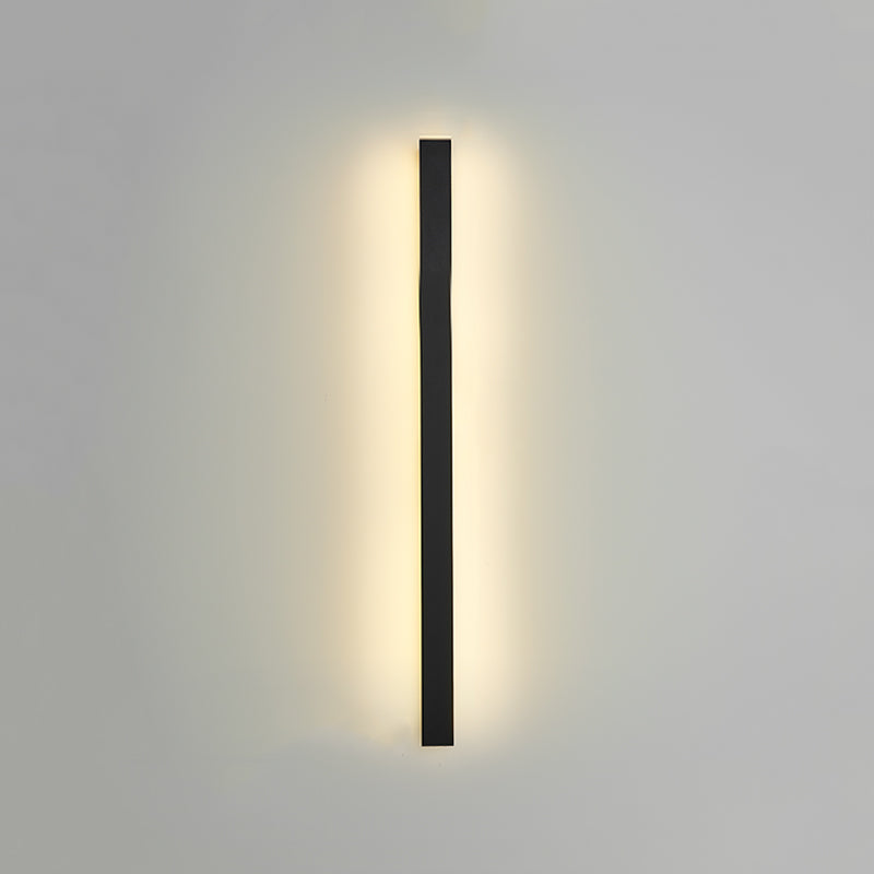 Linear Shape Metal Wall Lighting Idea Modern Style 1 Light Wall Mount Lighting