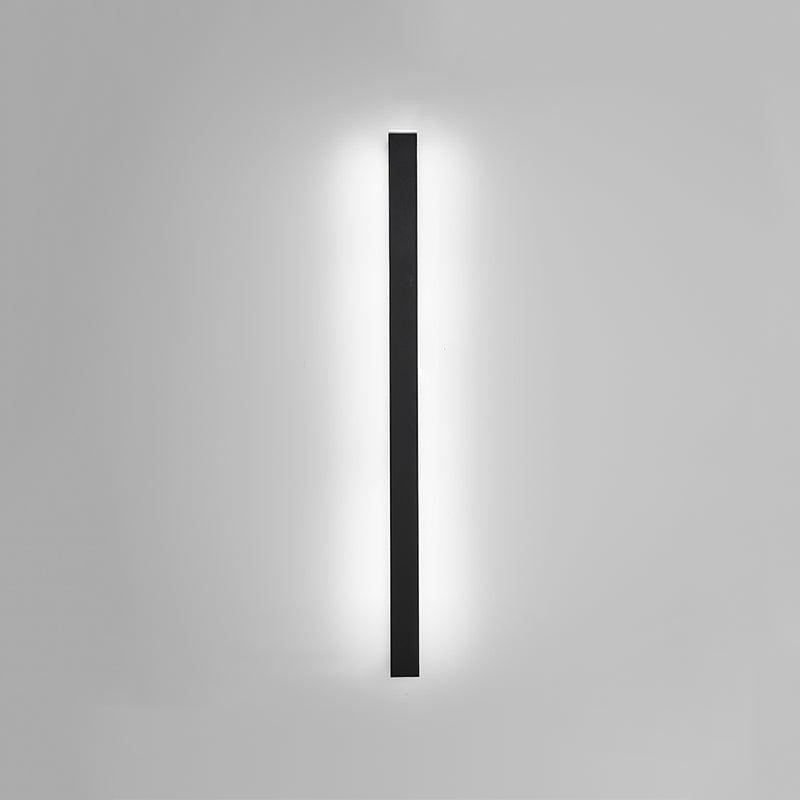 Linear Shape Metal Wall Lighting Idea Modern Style 1 Light Wall Mount Lighting