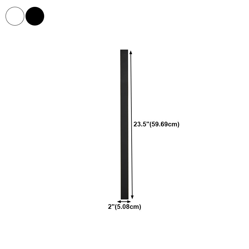 Linear Shape Metal Wall Lighting Idea Modern Style 1 Light Wall Mount Lighting