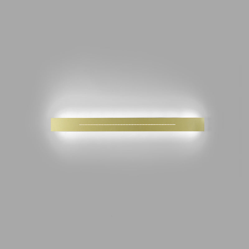 Linear Shape Metal Wall Lighting Idea Modern Style 1 Light Wall Mounted Light Fixture