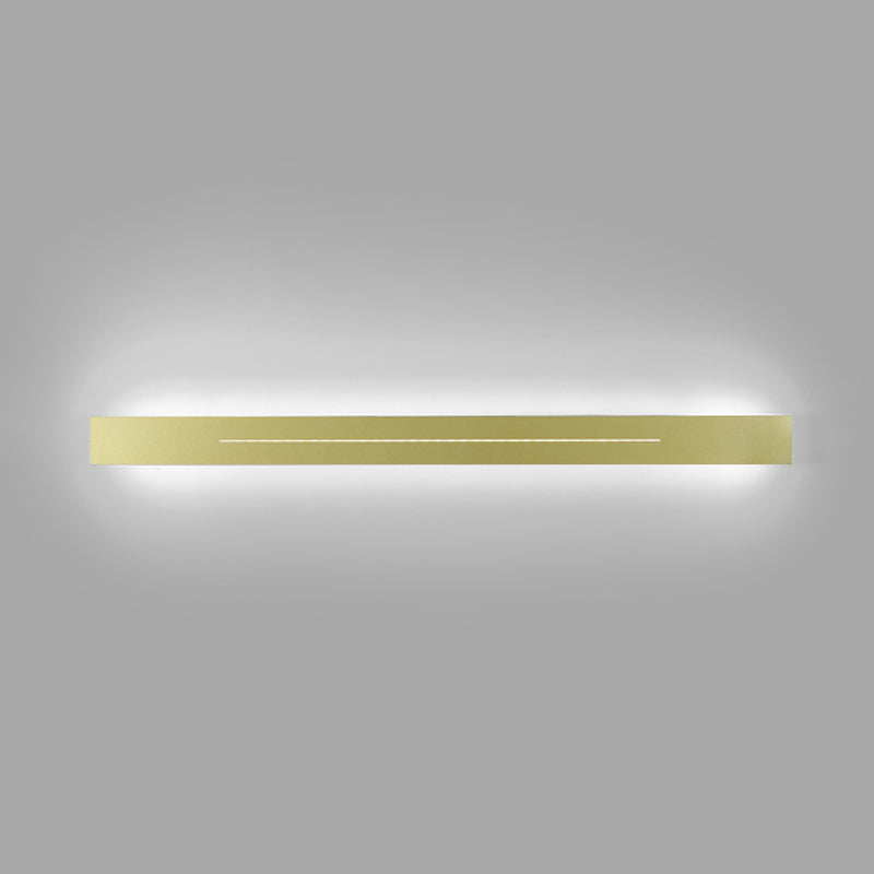 Linear Shape Metal Wall Lighting Idea Modern Style 1 Light Wall Mounted Light Fixture