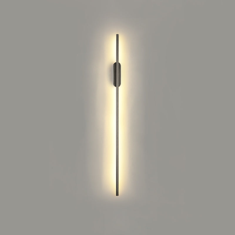 Metal Linear Shape Wall Mount Lighting Modern Style 2-Lights Wall Mounted Light Fixture