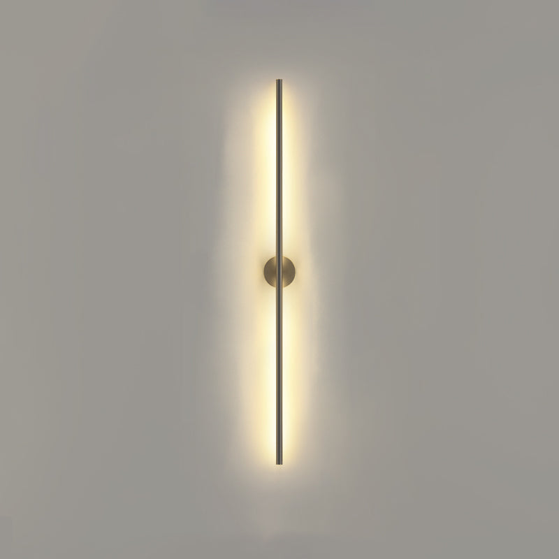 Metal Linear Shape Wall Mount Lighting Modern Style 2-Lights Wall Mounted Light Fixture