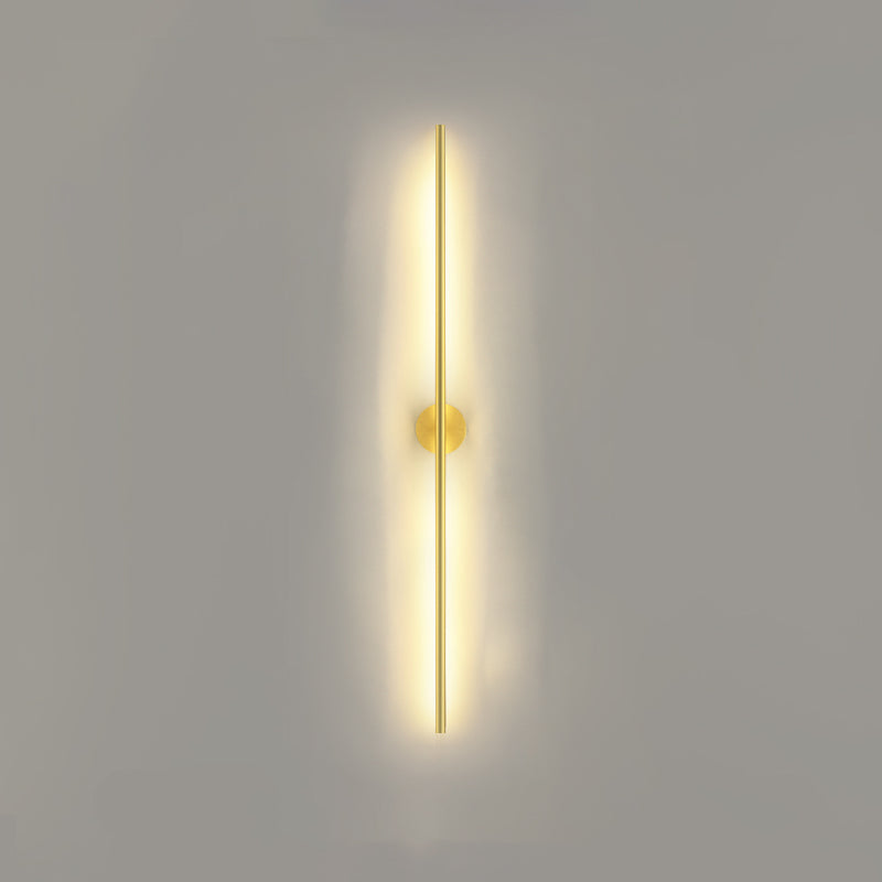 Metal Linear Shape Wall Mount Lighting Modern Style 2-Lights Wall Mounted Light Fixture